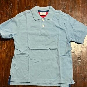 HANNA ANDERSSON EUC BOYS BLUE POLO TOP SHIRT SUMMER TOPS SHIRTS FALL SZ 8 130